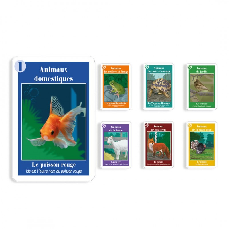 Jeux de 7 familles personnalisables - Différents thèmes Animaux de nos campagnes classique
